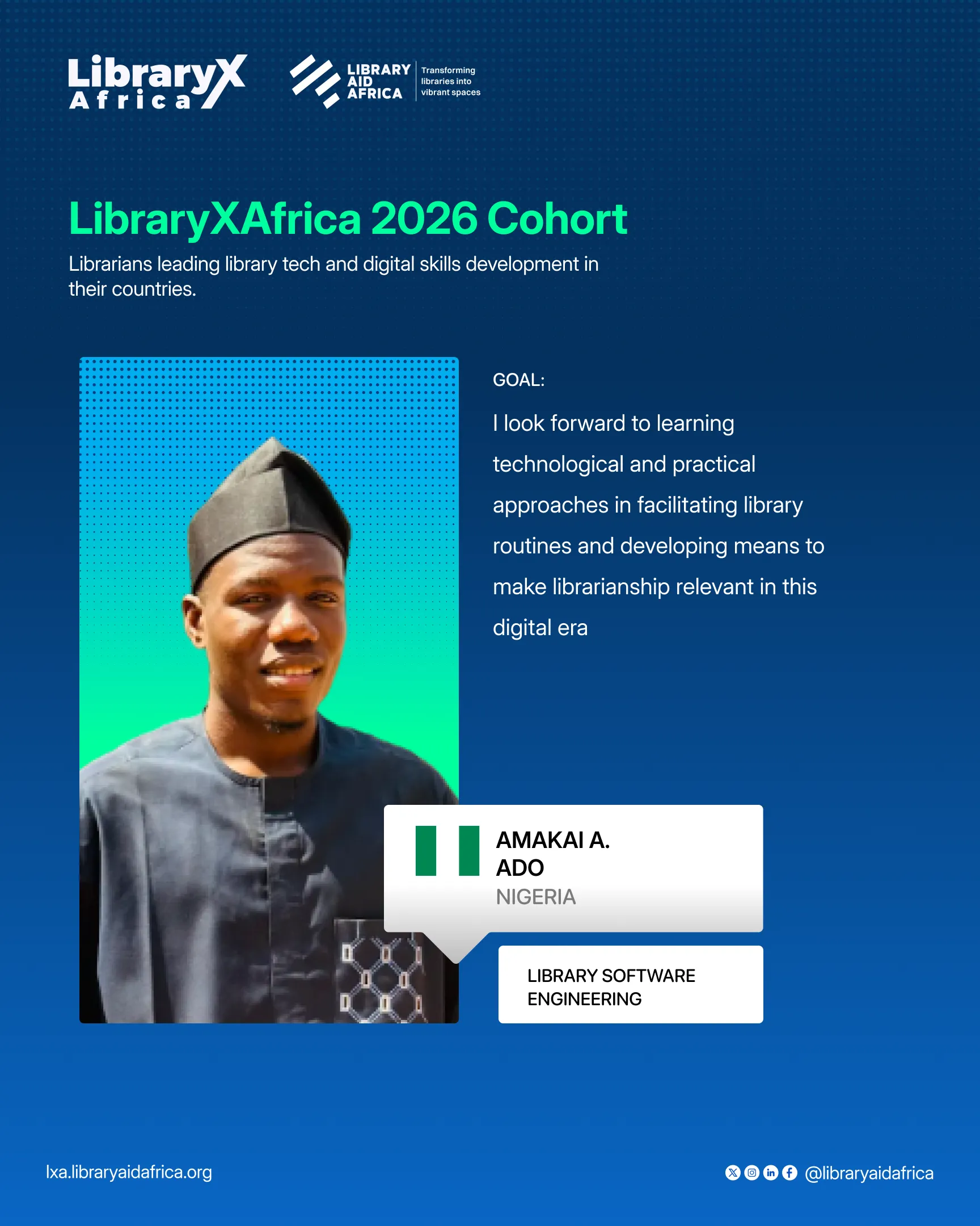 Amakai A. Ado — Nigeria, Library Software Engineering