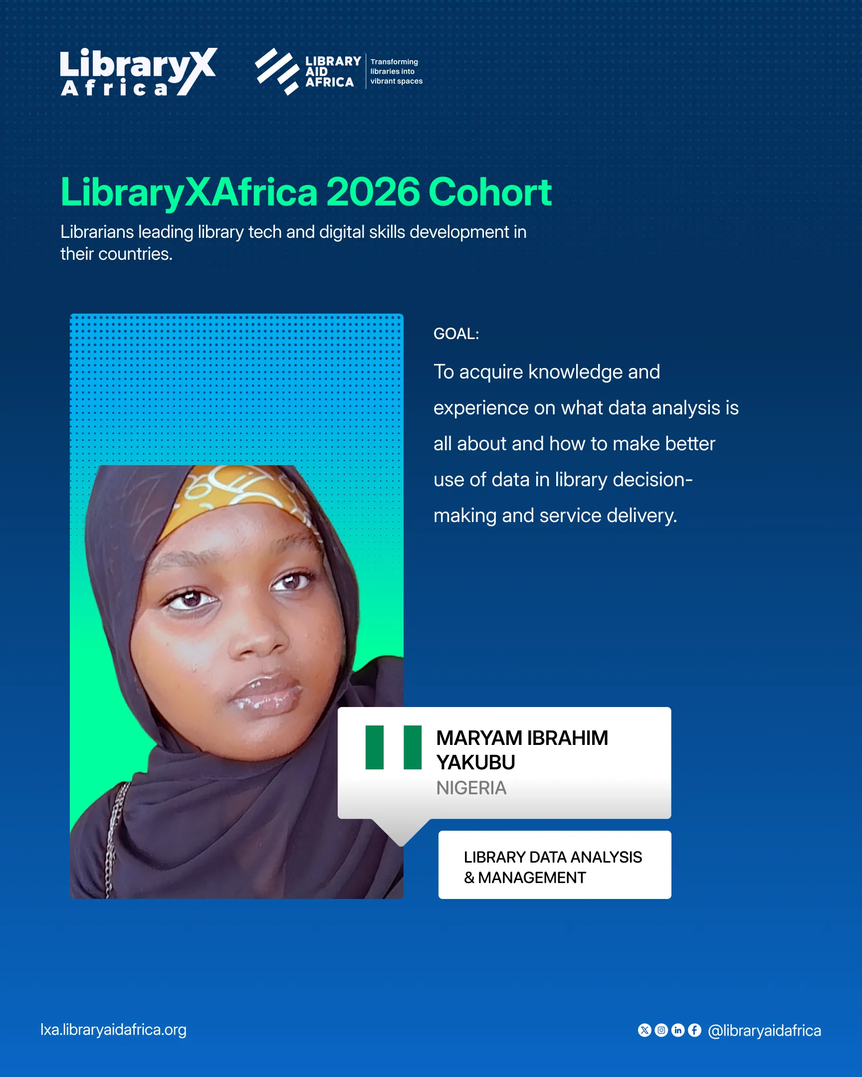 Maryam Ibrahim Yakubu — Nigeria, Library Data Analysis & Management