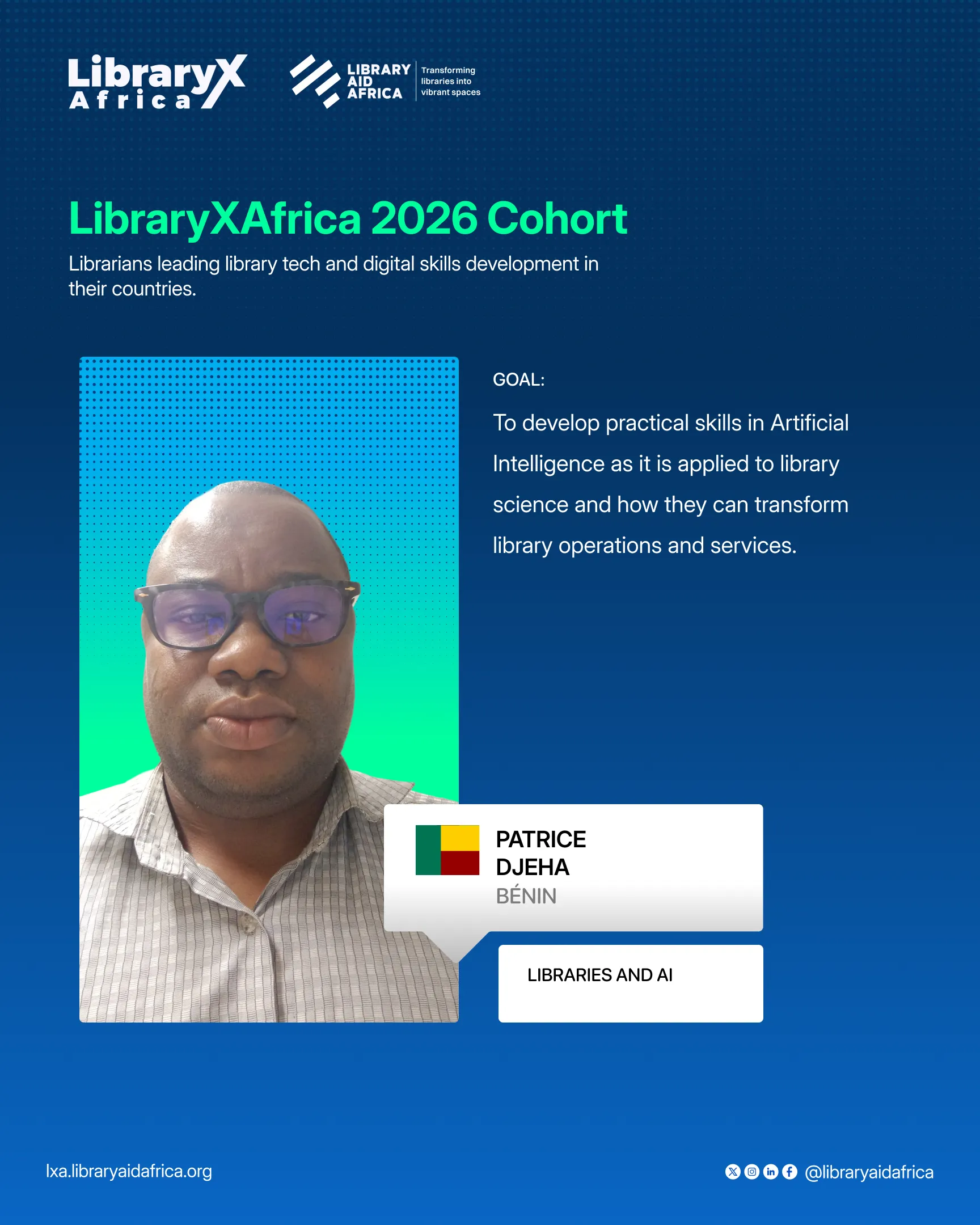 Patrice Djeha — Bénin, Libraries and AI