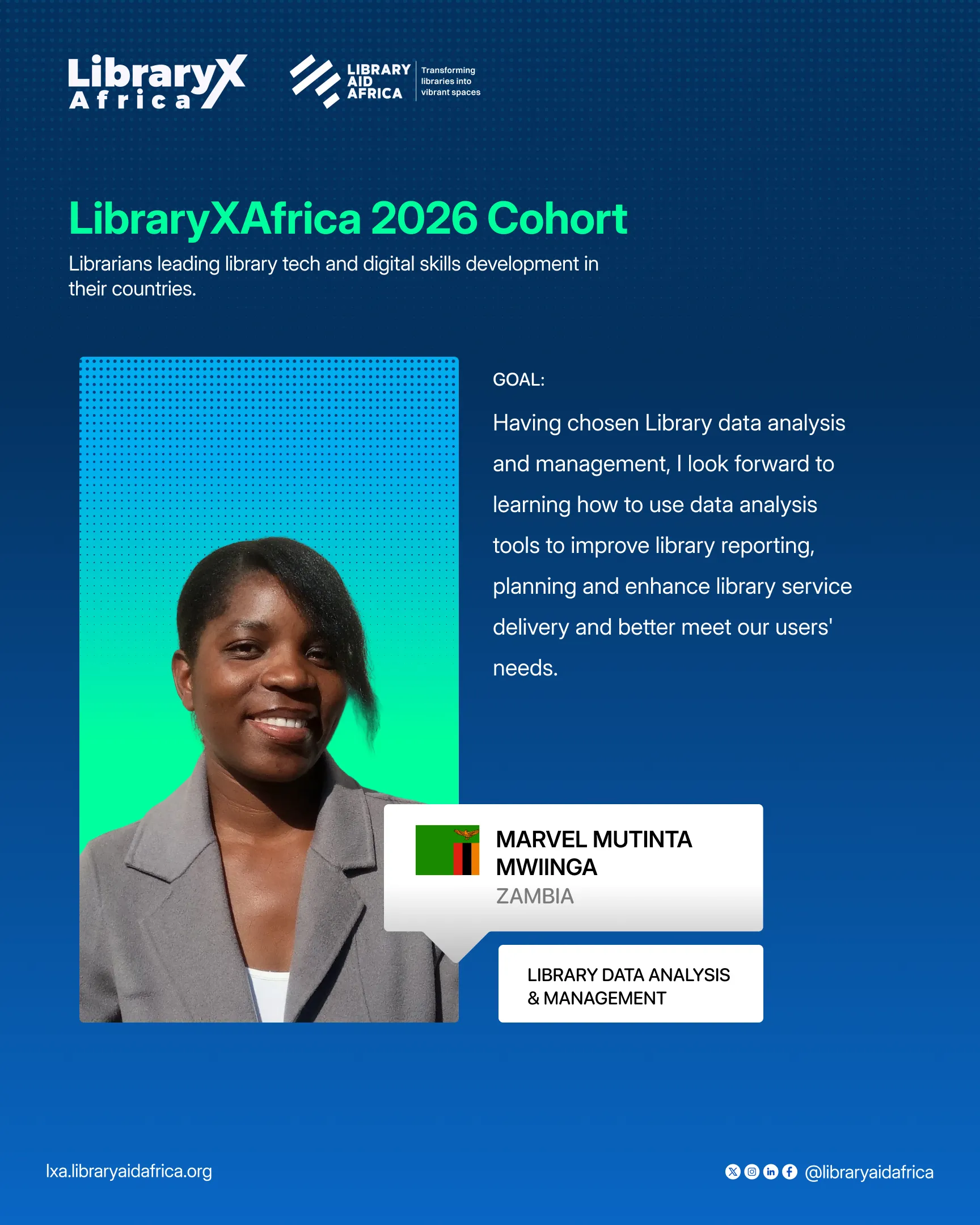 Marvel Mutinta Mwiinga — Zambia, Library Data Analysis & Management