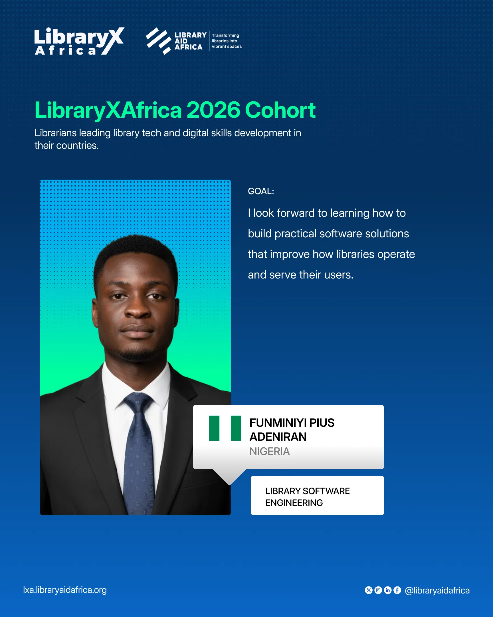 Funminiyi Pius Adeniran — Nigeria, Library Software Engineering