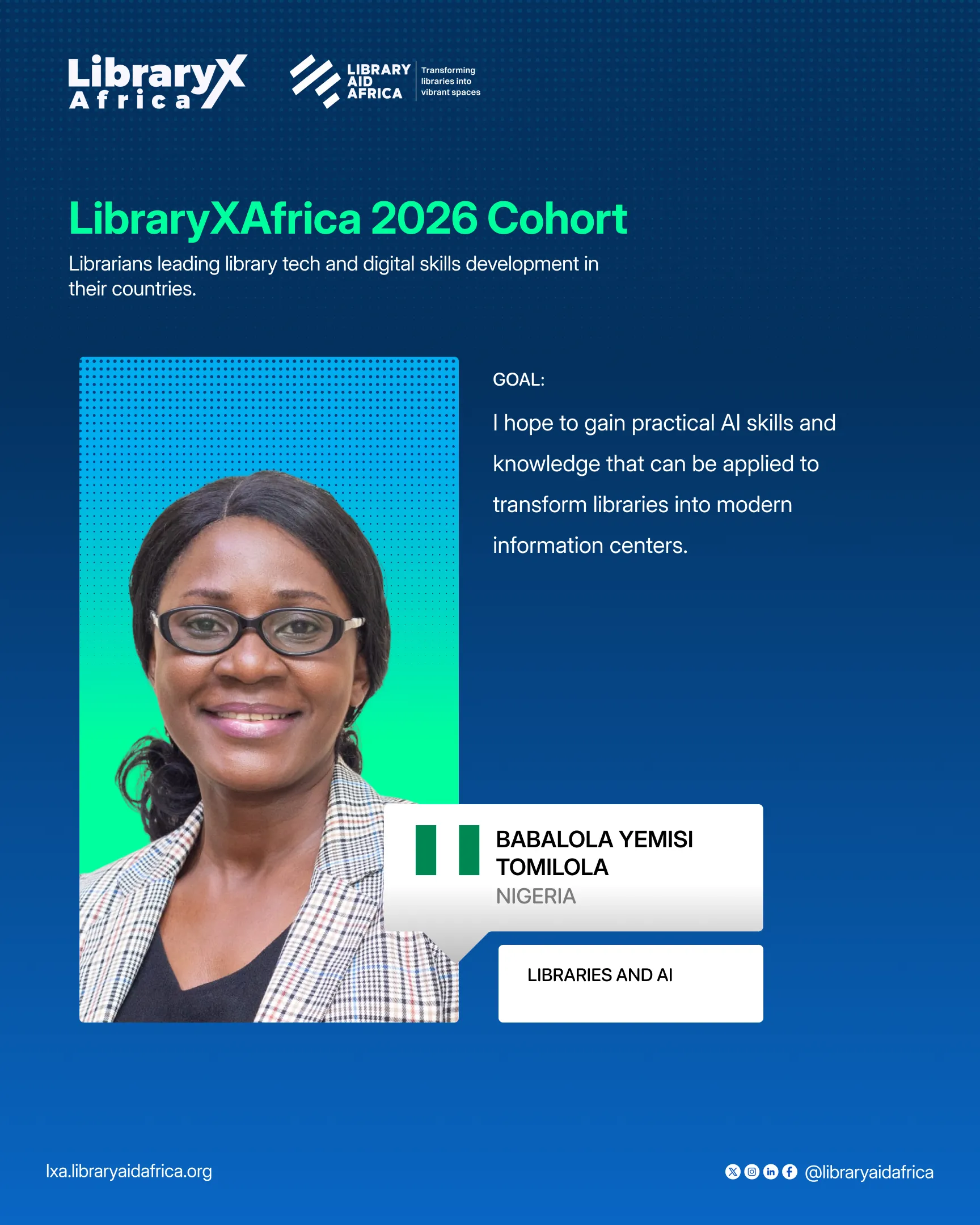 Babalola Yemisi Tomilola — Nigeria, Libraries and AI