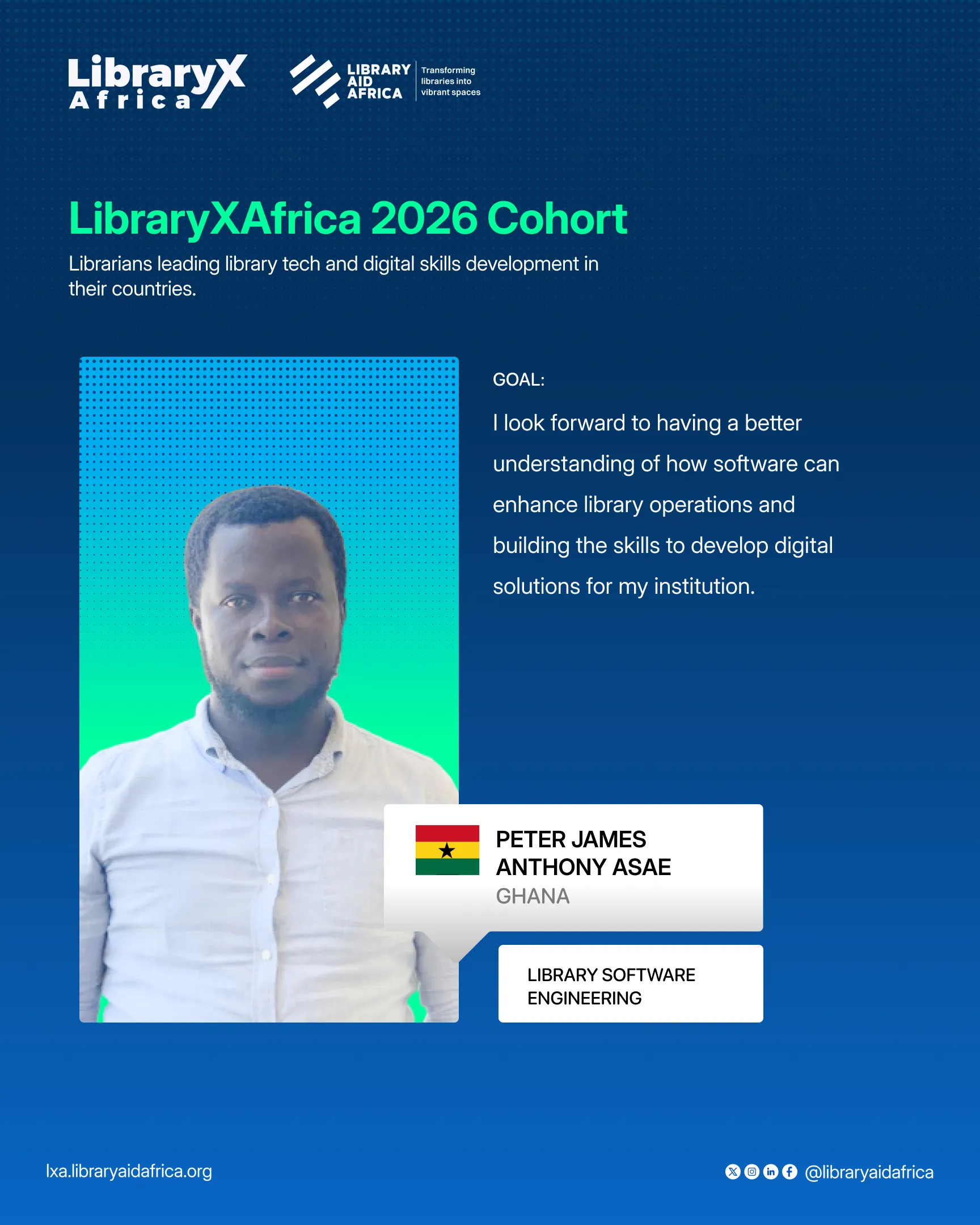 Peter James Anthony Asae — Ghana, Library Software Engineering